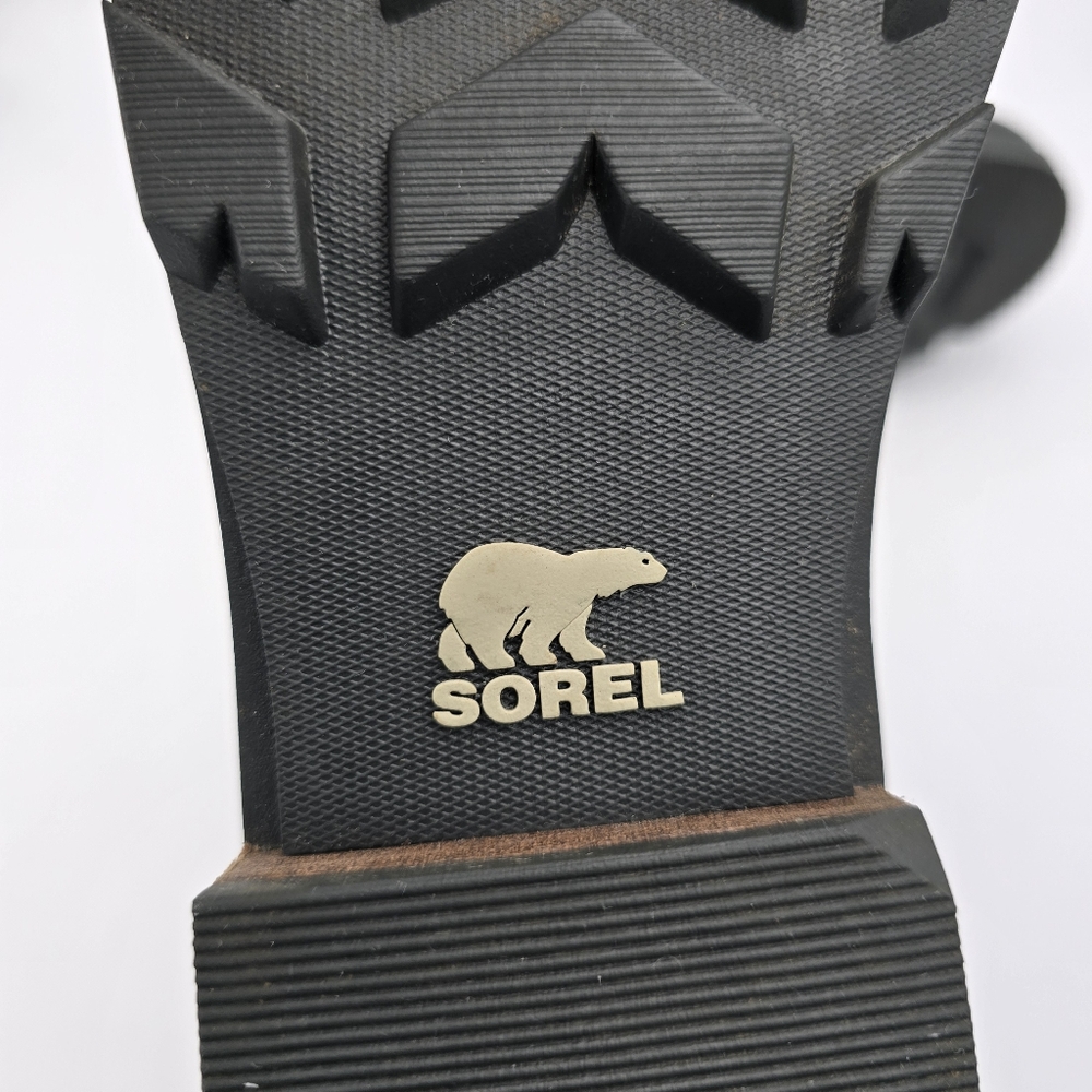 Sorel Emelie Short Lace-Up Cozy Waterproof Leather Boots, Women's 9, Black - Picture 16 of 16